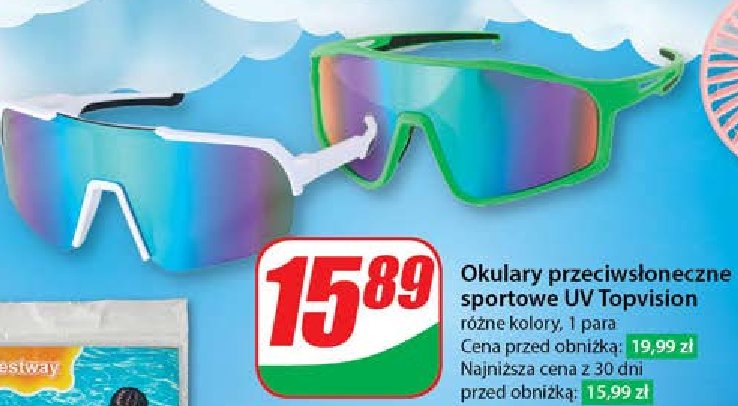 Okulary sportowe uv TOP VISION promocja w Dino