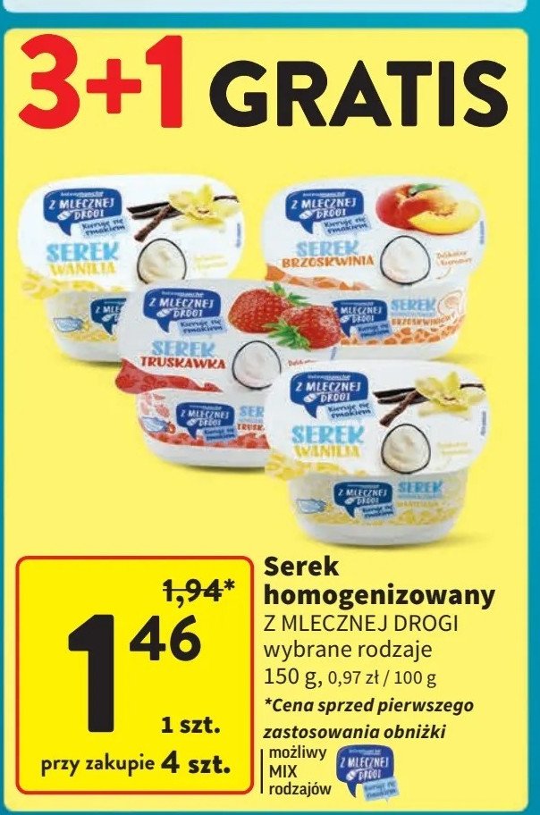 Serek stracciatella Z mlecznej drogi promocja