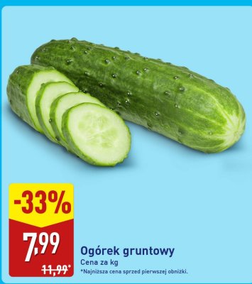 Ogórek gruntowy promocja w Aldi