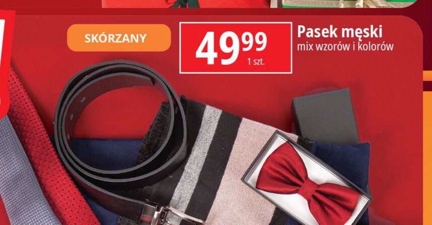 Pasek męski skórzany promocja