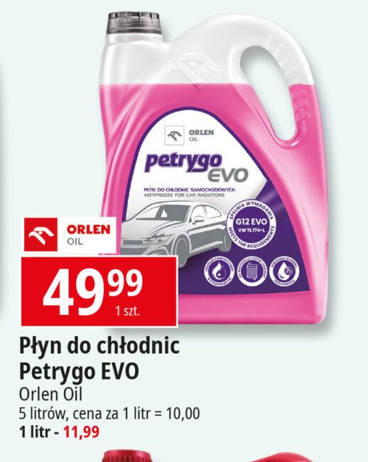 Płyn do chłodnic petrygo evo Orlen oil promocja w Leclerc