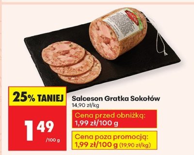 Salceson Gratka Sokołów promocja w Biedronka