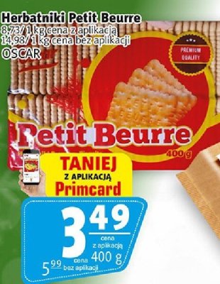 Herbatniki Petit Beurre OSCAR promocja w Prim Market