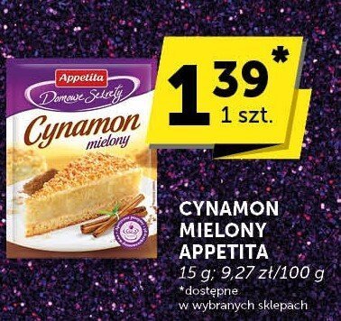 Cynamon mielony Appetita promocja w Euro Sklep