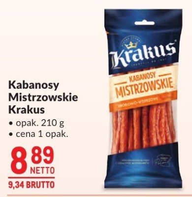 Kabanosy Mistrzowskie Krakus promocja w Makro