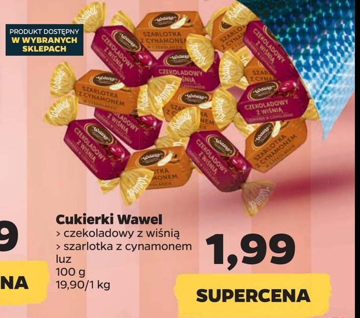 Cukierki Wawel czekoladowy z wiśnią promocja