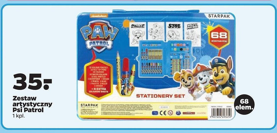 Zestaw artystyczny psi patrol Starpak promocja