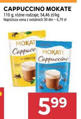 Cappuccino Mokate różne rodzaje promocja w Stokrotka