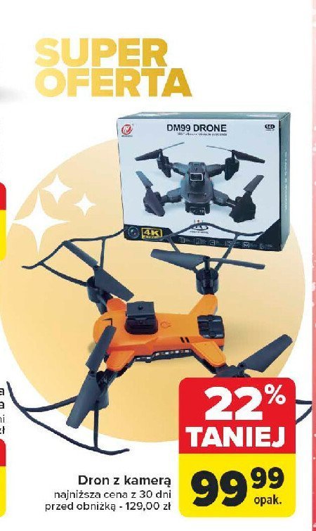 Dron z kamerą dm99 promocja w Carrefour