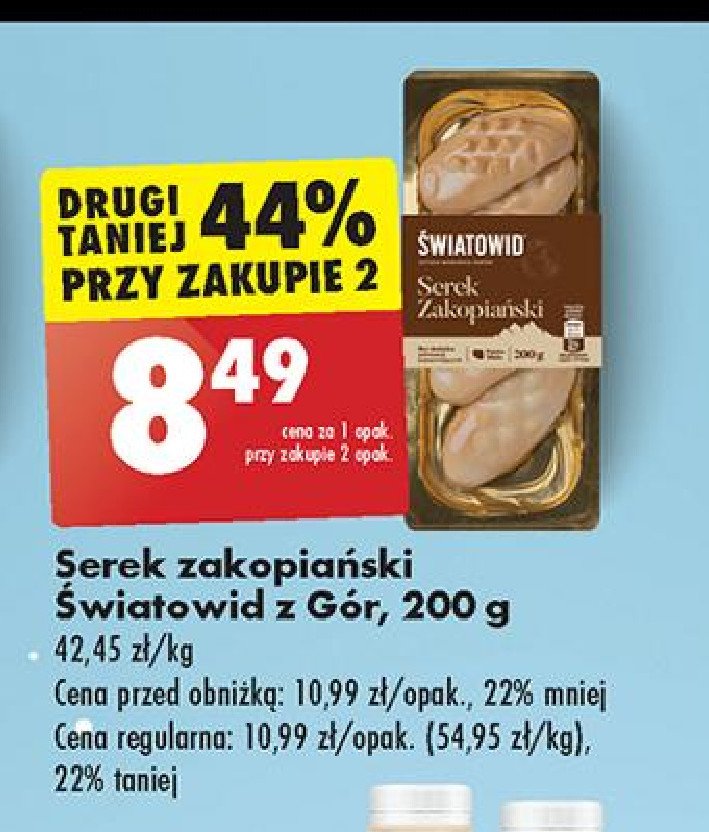 Serek zakopiański Światowid promocja w Biedronka