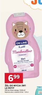 Żel do mycia 3w1 Le Petit 350 ml promocja w Stokrotka