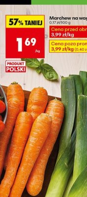 Marchew na wagę promocja w Biedronka