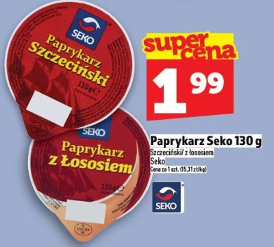 Paprykarz Seko z łososiem 130 g promocja w TOPAZ