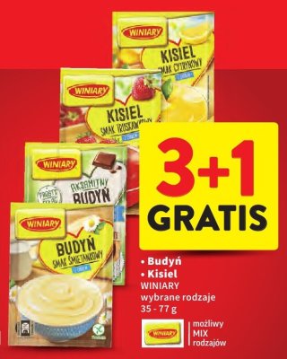 Budyń wybrane rodzaje  promocja w Intermarche
