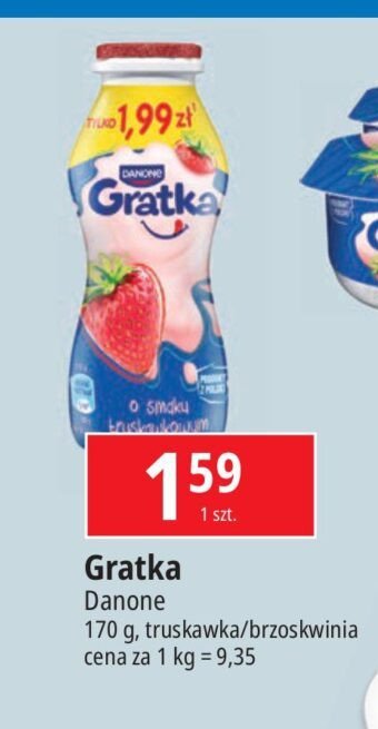 Napój mleczny truskawkowy Danone gratka promocja