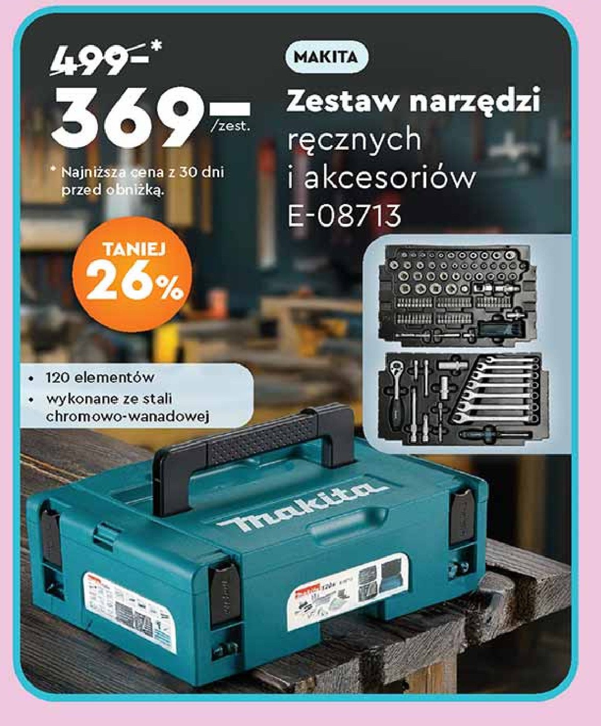 Zestaw narzedzi MAKITA promocja w Biedronka