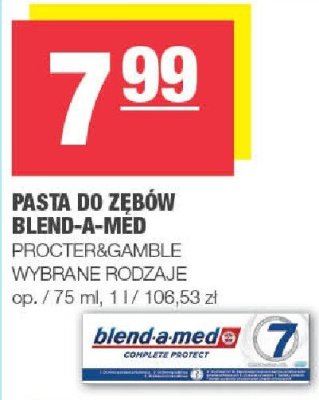 Pasta do zębów Blend-a-med promocja w SPAR
