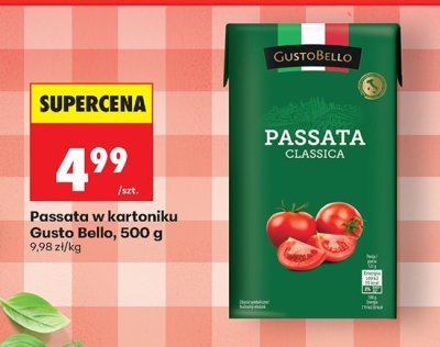 Passata w kartoniku Gusto Bello, 500 g promocja w Biedronka