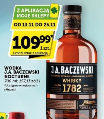 Whisky J.A. Baczewski Nocturne 700 ml promocja w Groszek