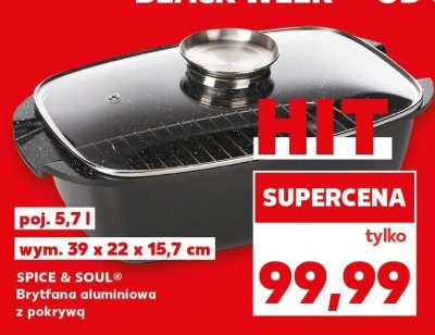 Brytfana aluminiowa z pokrywą SPICE & SOUL promocja w Kaufland