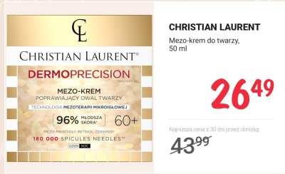 Mezo-krem do twarzy CHRISTIAN LAURENT Dermoprecision 50 ml promocja w Rossmann