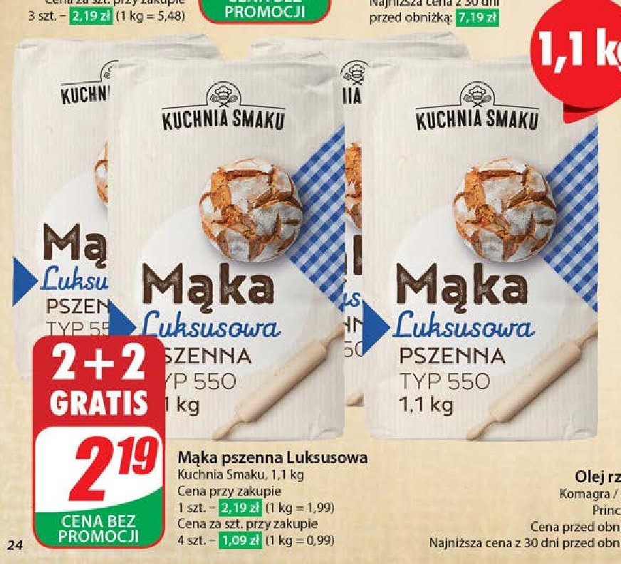 Mąka luksusowa Kuchnia smaku promocja w Dino