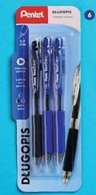 Długopis z trójkątnym uchwytem, 3 szt. promocja w Biedronka