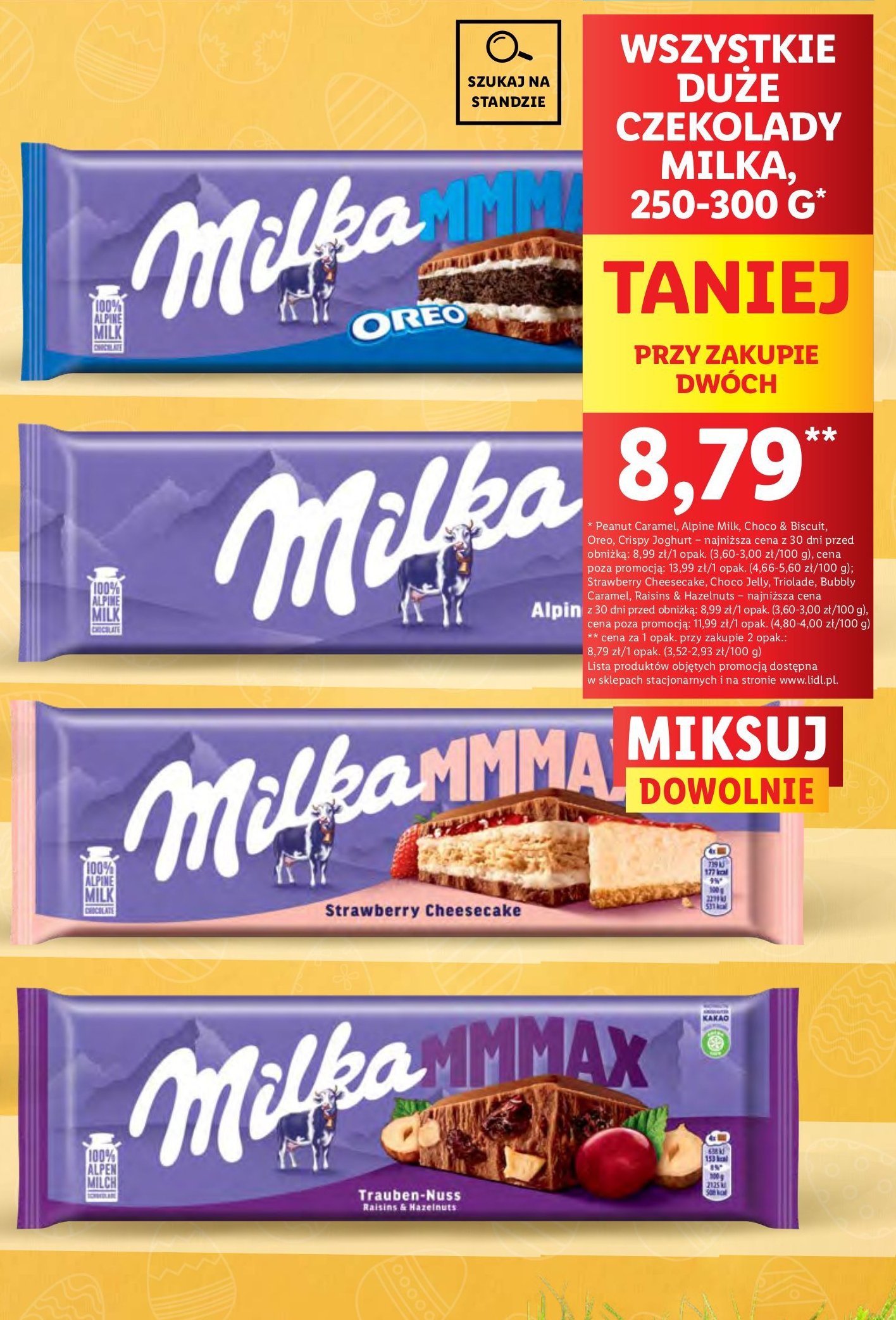 Czekolada choco & biscuit Milka mmmax promocja