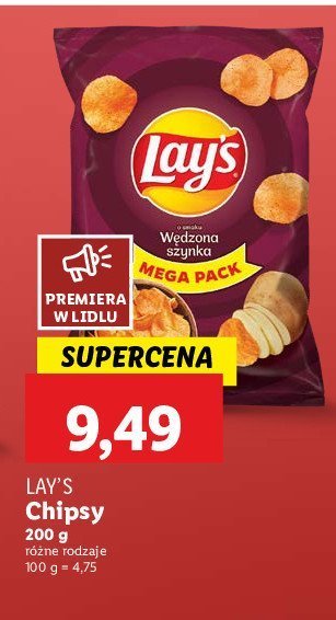 Chipsy wędzona szynka Lay's promocja