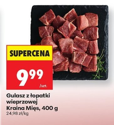 Gulasz z łopatki wieprzowej Kraina Mięs, 400 g promocja w Biedronka