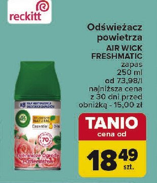 Wkład tajemnicze ogrody z dzieciństwa Air wick freshmatic life scents promocja