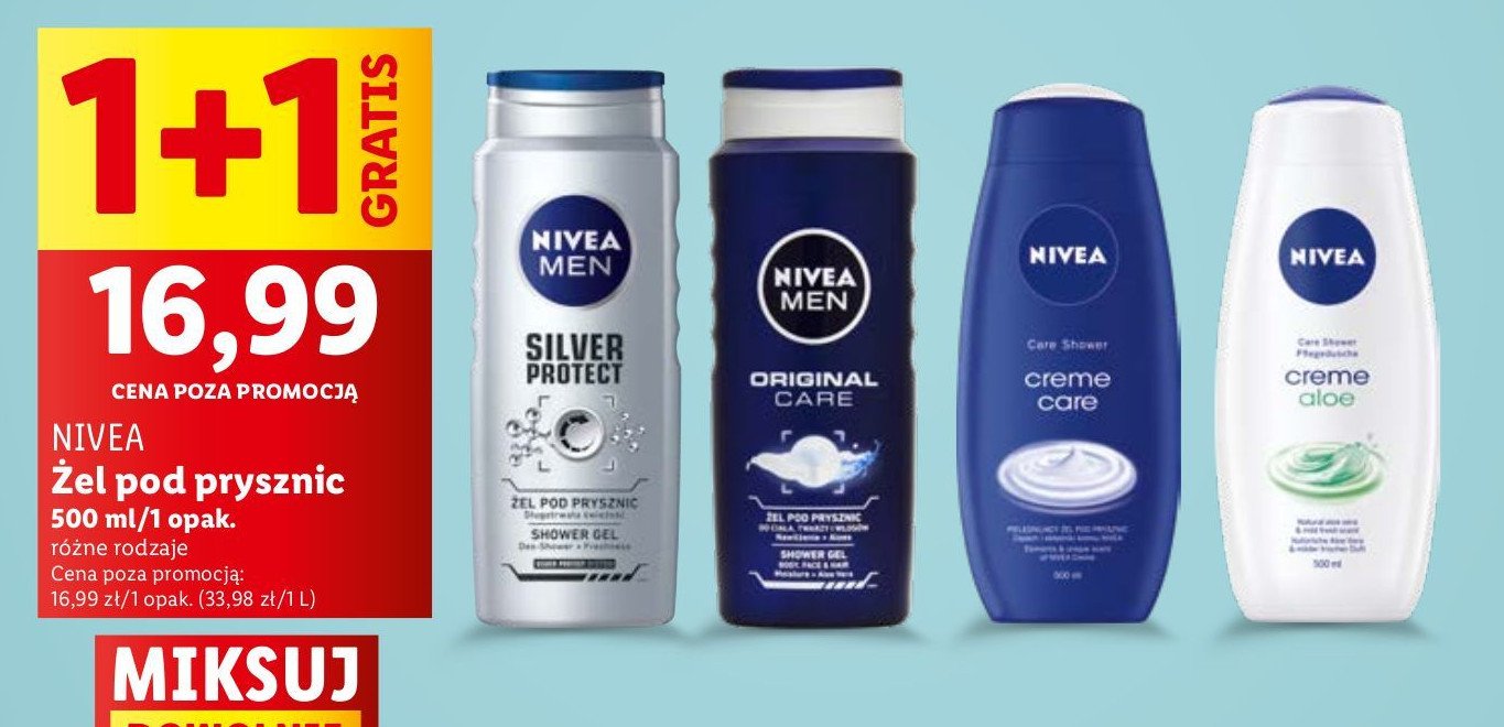 Żel pod prysznic Nivea men original care promocja