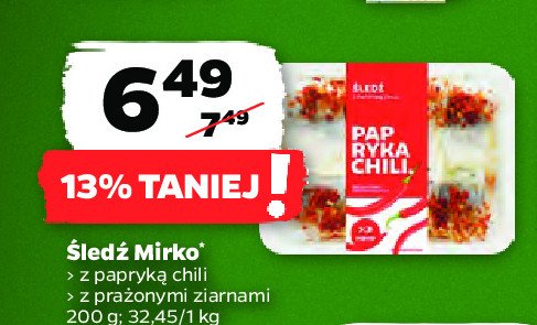 Śledź z papryką chilli Mirko promocja