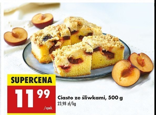 Ciasto ze 艣liwkami promocja