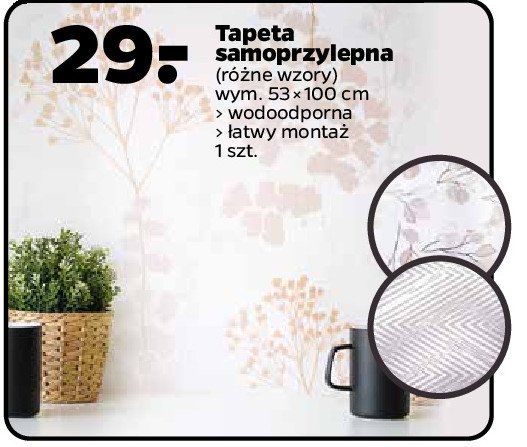 Tapeta samoprzylepna 53 x 100 cm promocja