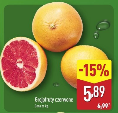 Grejpfruty czerwone promocja w Aldi