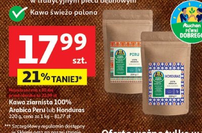 Kawa ziarnista promocja w Auchan