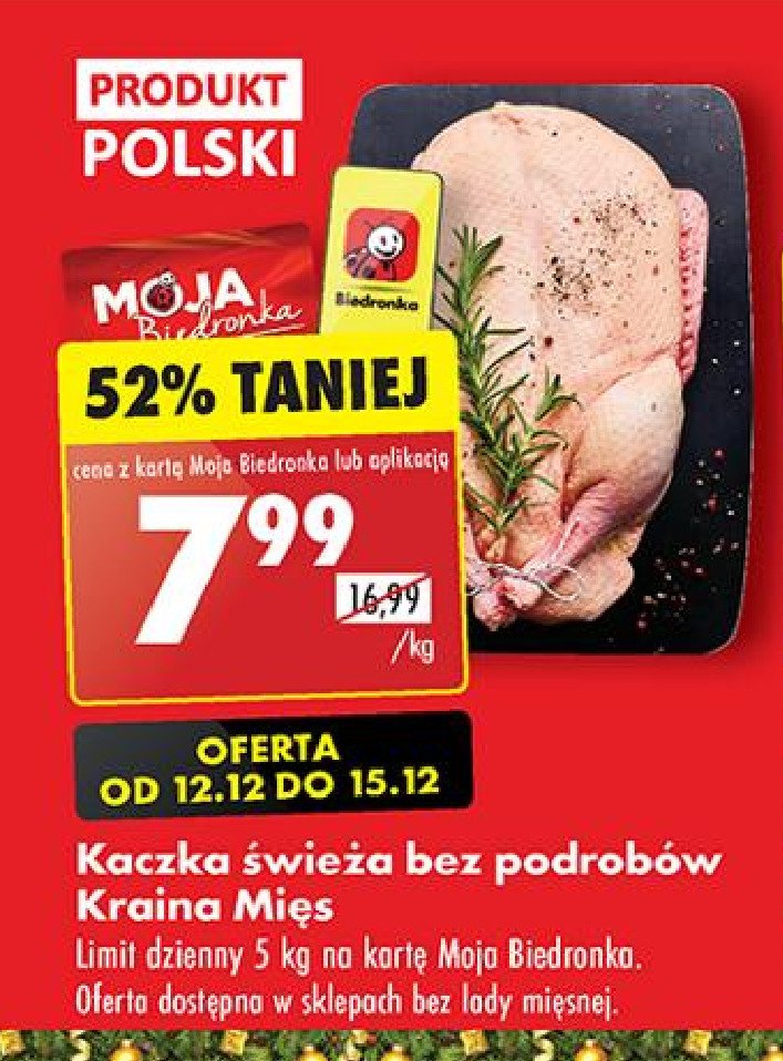 Kaczka świeża bez podrobów Kraina mięs promocja