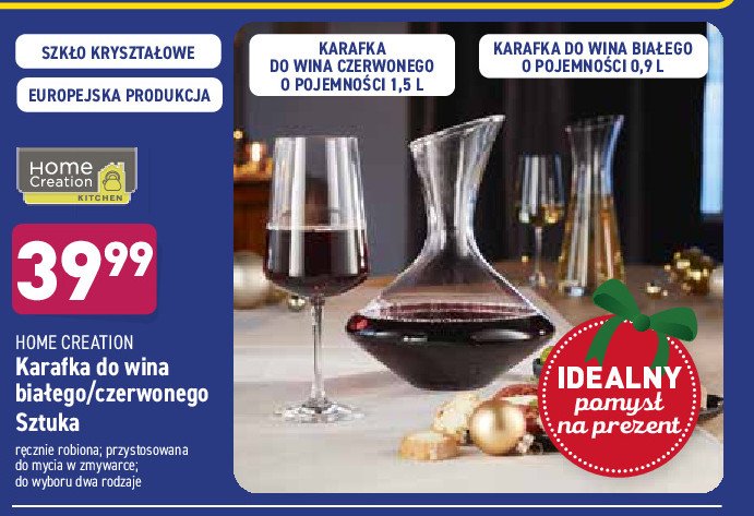 Karafka r臋cznie wykonana 1.5 l Home creation promocja