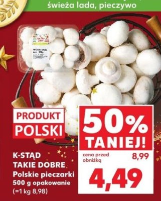 Pieczarki K-STAD polskie szampiniony 500g promocja w Kaufland