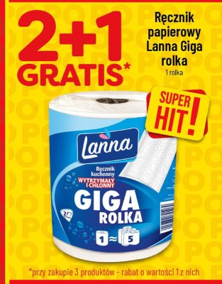 Ręcznik papierowy Lanna Giga rolka promocja w POLOmarket
