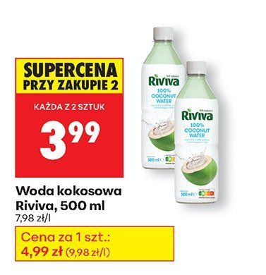 Woda kokosowa Riviva, 500 ml promocja w Biedronka