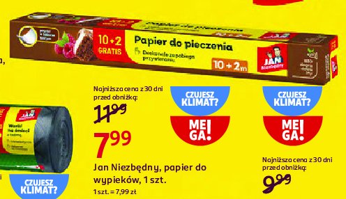 Papier do pieczenia 10 m Jan niezbędny promocja