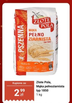 Mąka pełnoziarnista typ 1850  promocja w Biedronka