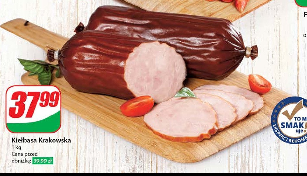 Kiełbasa krakowska Agro rydzyna promocja w Dino