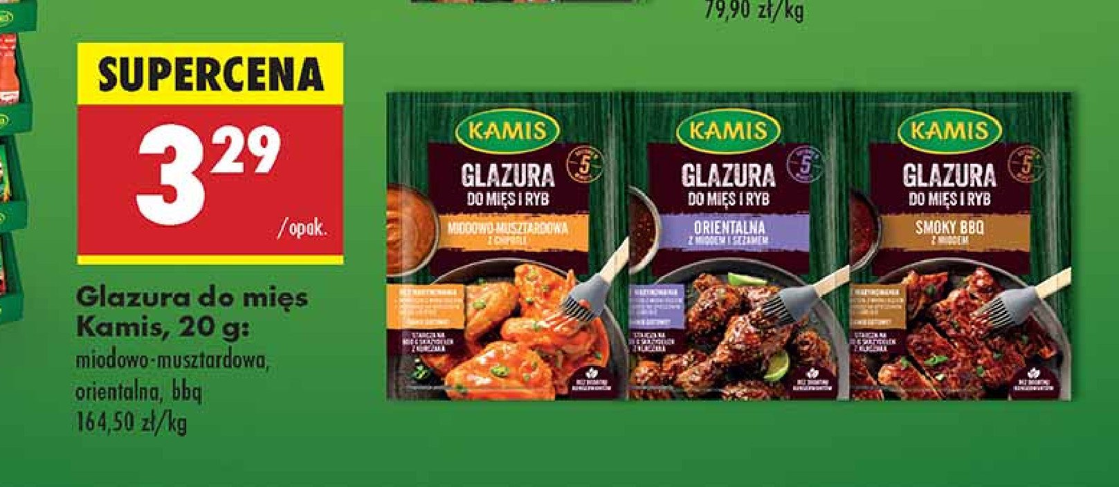 Glazura do mi臋s i ryb miodowo- musztardowa z chipotle Kamis promocja