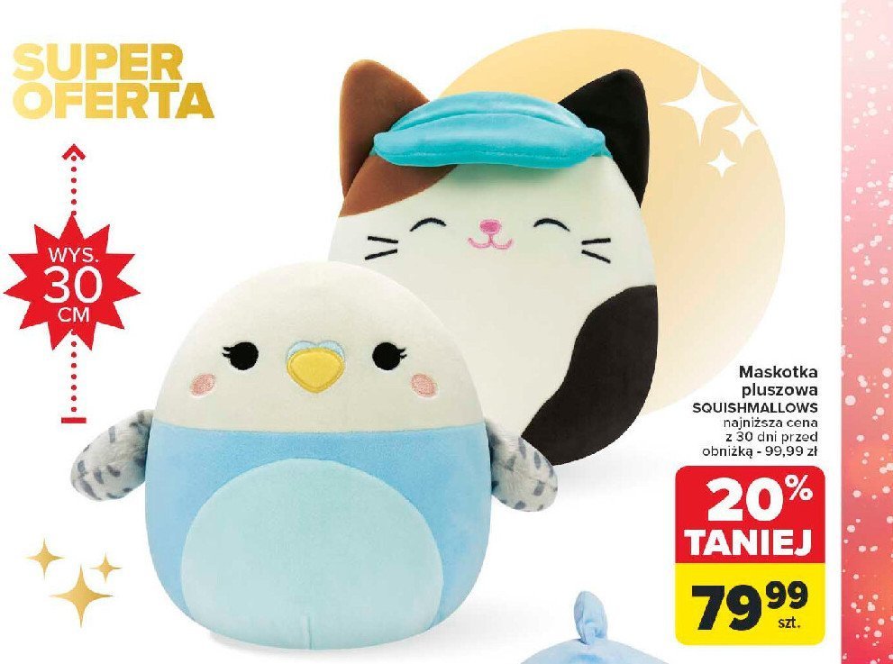 Maskotka squishmallows 30 cm promocja w Carrefour