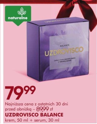 Zestaw kosmetyków UZDROVISCO BALANCE krem 50 ml + serum 30 ml promocja w Super-Pharm