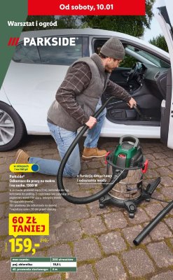 Odkurzacz Parkside do pracy na mokro i na sucho 1300 W promocja w Lidl