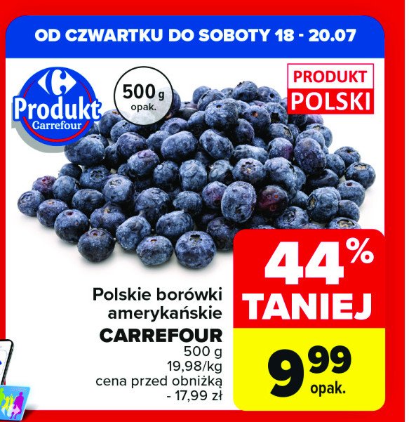 Borówka amerykańska Carrefour promocja